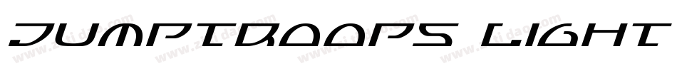 Jumptroops Light Italic字体转换